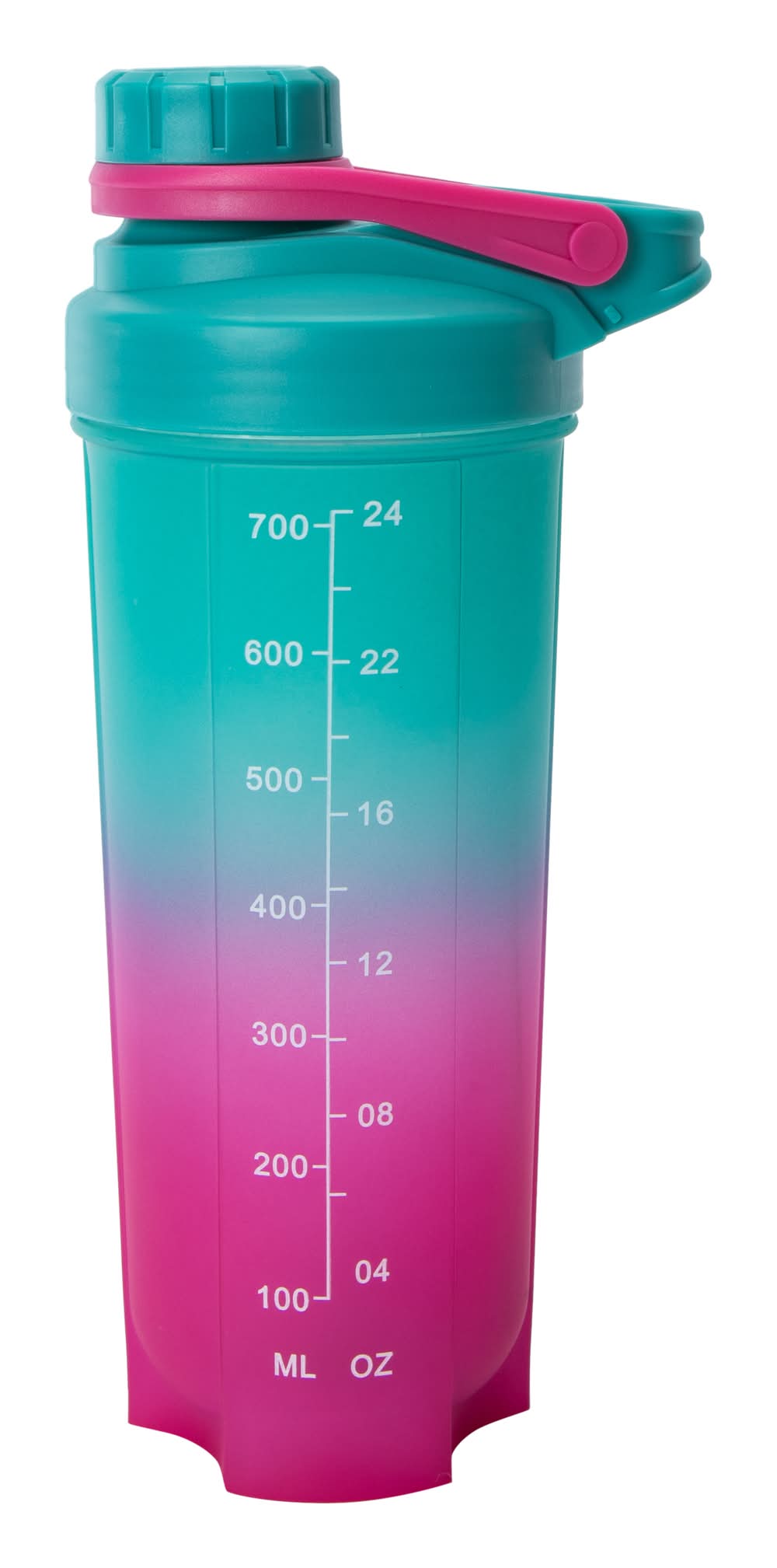 Dual-Tone Protein Shakers 24oz Ombre Pink/Teal