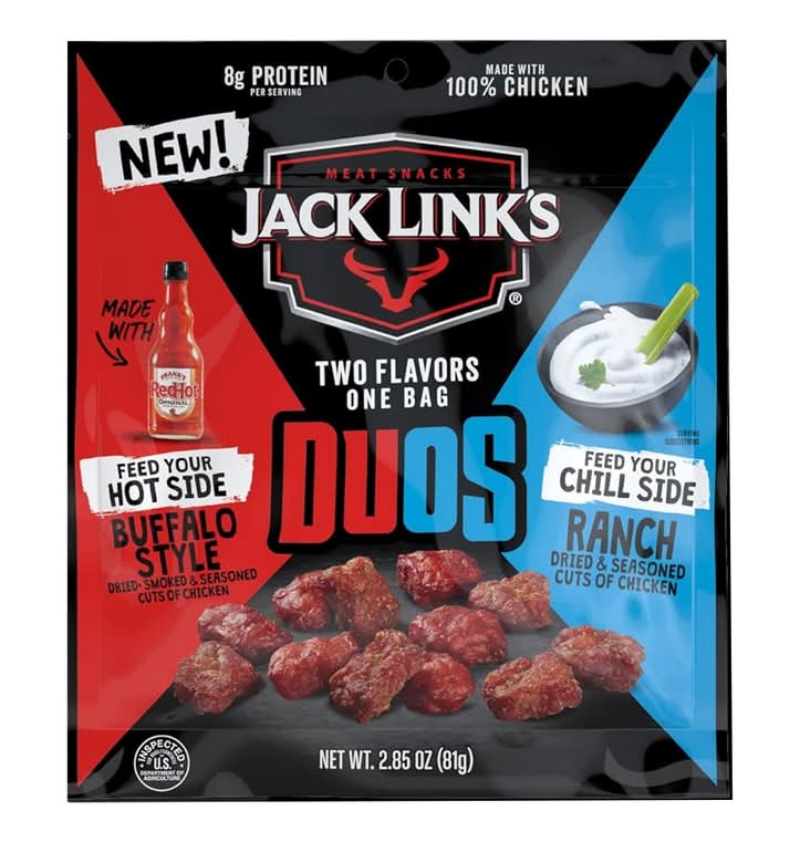 Jack Link's Duos Franks Red Hot Ranch Bites 3.25oz