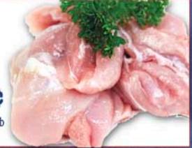 Frozen Boneless, Skinless Chicken Leg Meat, Marinated - 40 lbs (Case of 1)