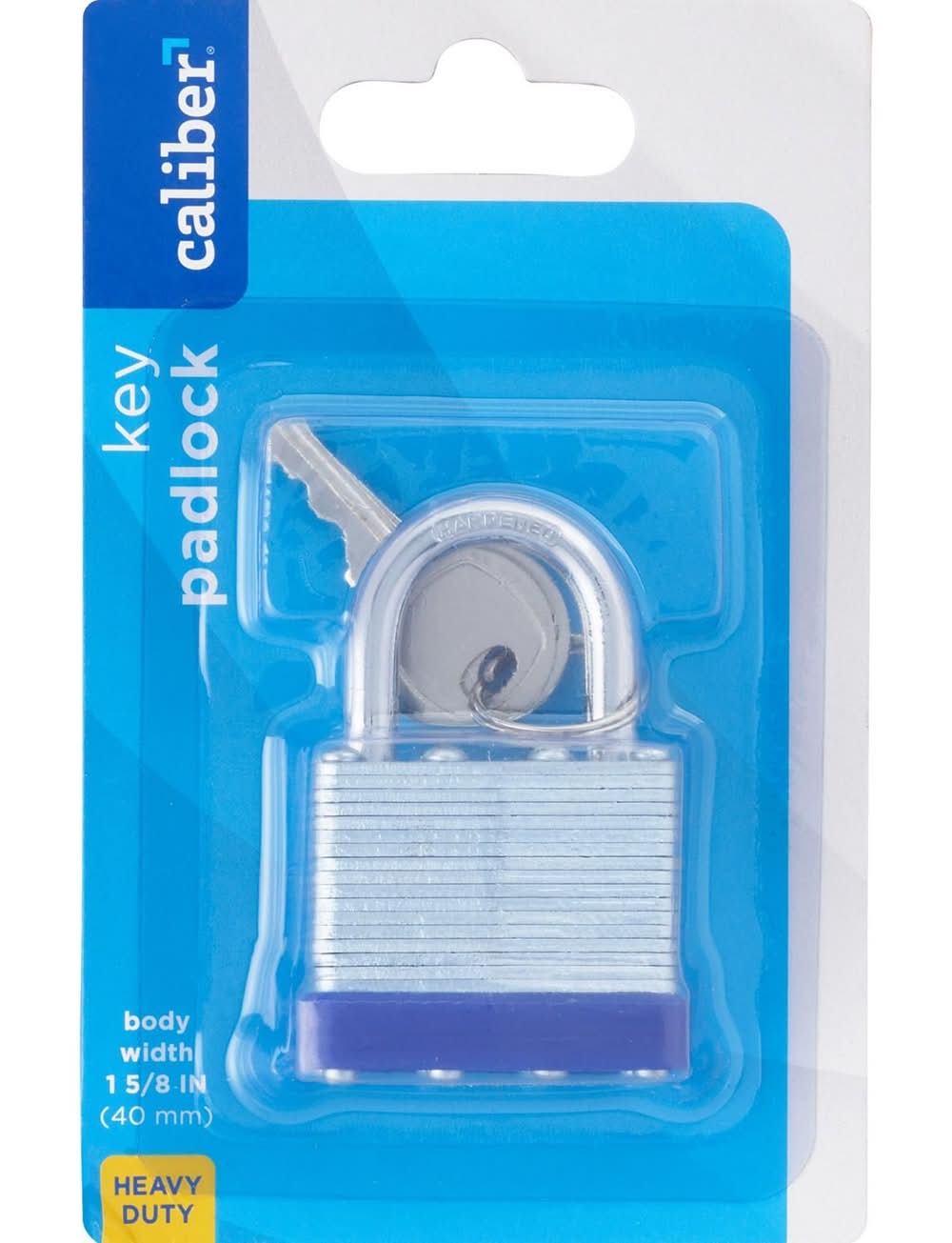 Caliber Heavy Duty Steel Padlock