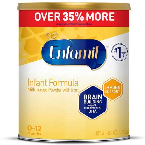 Enfamil Infant Formula- Milk Based Powder with Iron, 0-12 Months - 29.4 oz