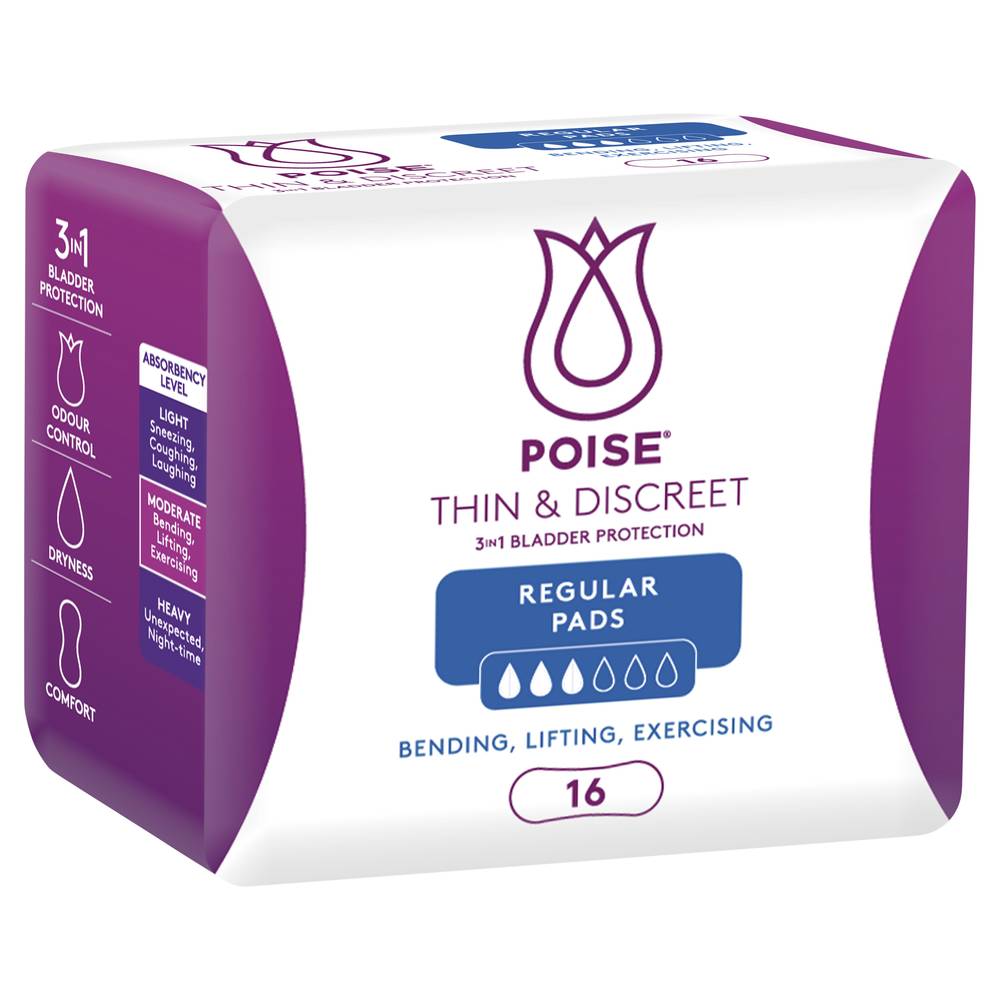 Poise Thin & Discreet Regular Pads Delivery Near Me Order Online