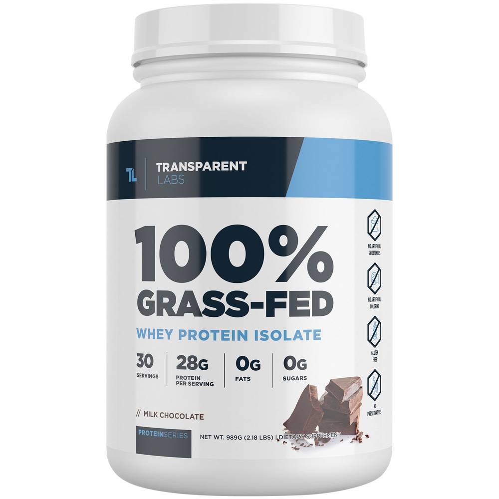 Transparent Labs 100% Grass Fed Proteinserie Dietary Supplement (milk chocolate)