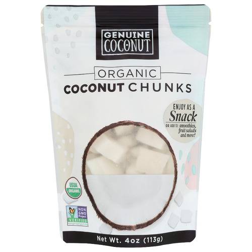 Genuine Coconut Organic Coconut Chunks (4 oz)