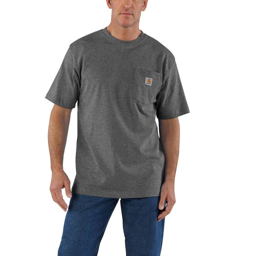 Carhartt Men's Knit Short Sleeve Solid T-shirt (Medium) | K87-CRHMREG