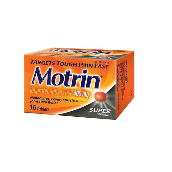 Motrin Ibuprofen Tablets 400 mg (16 units)