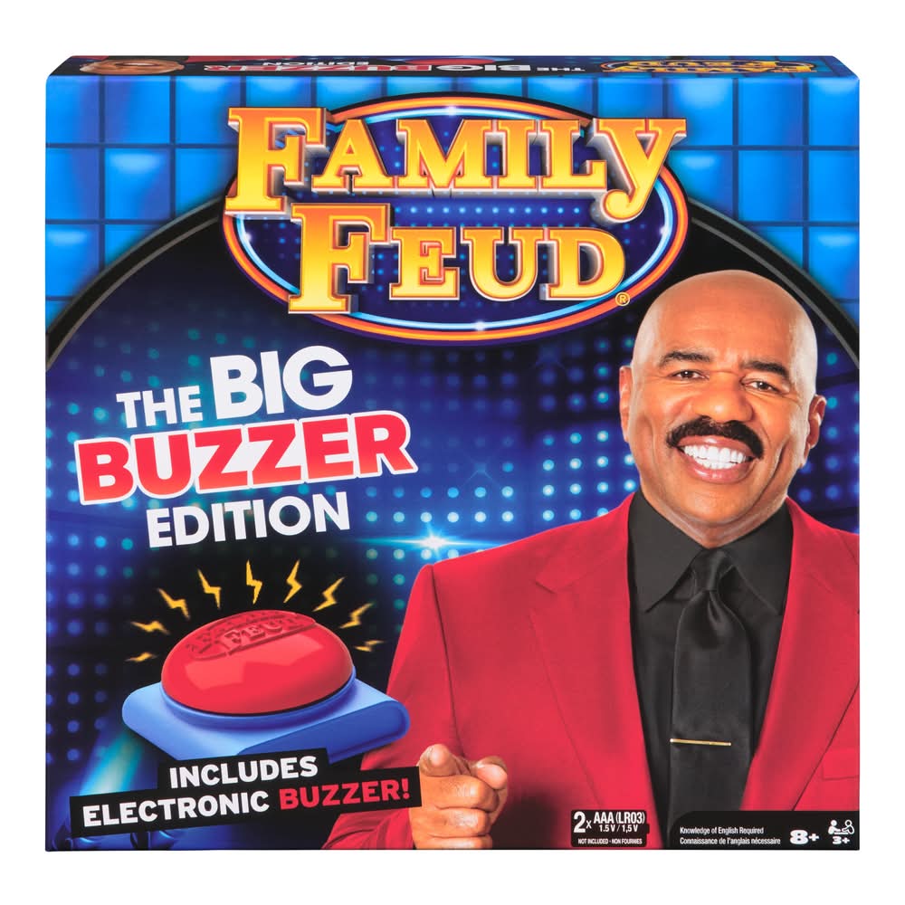 Spin Master Family Feud Big Buzzer Game For Ages 8+