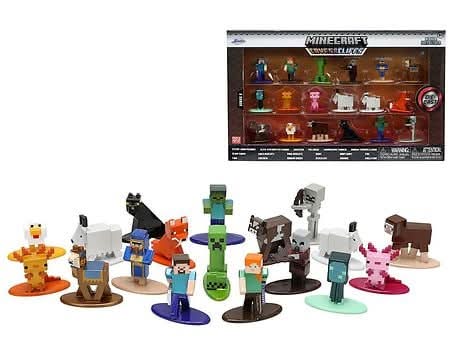 Jada Minecraft Nano Metalfigs Toys For Kids, Assorted (20 ct)