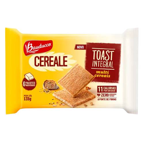Bauducco torrada integral multicereais cereale (128 g)