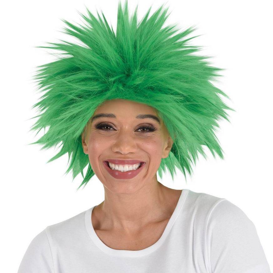 Party City Crazy Wig (unisex/green )