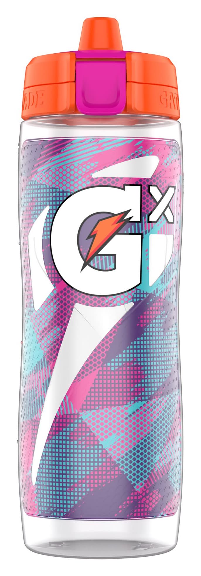 Gatorade Gx Plastic Water Bottle 30 oz, Glitched Berry