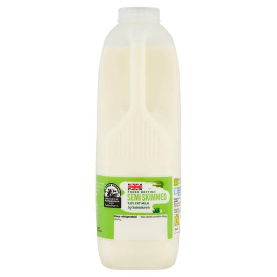 Sainsbury's British Semi Skimmed Milk 1.13L (2 pint)