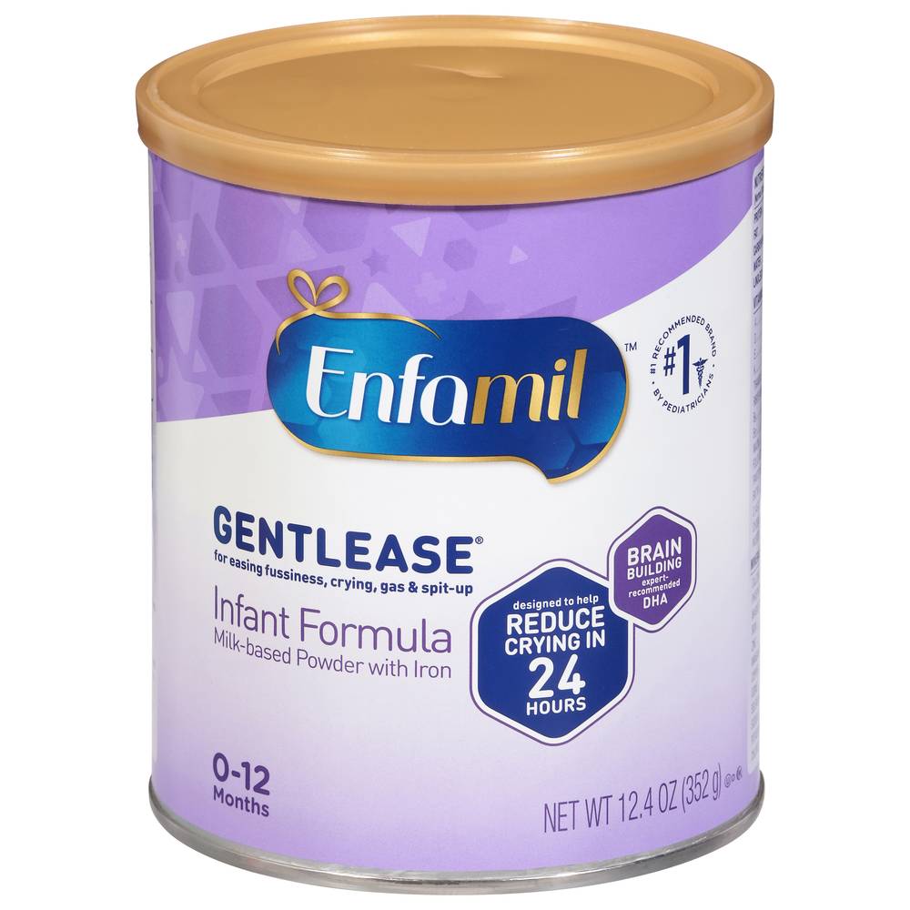 Enfamil Gentlease Infant Formula Milk-Based Powder With Iron (12.4 oz)