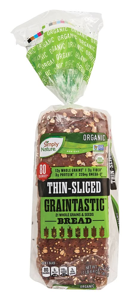 Simply Nature Graintastic Organic Thin-Sliced Bread