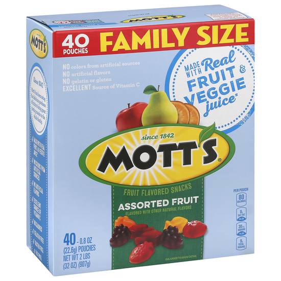 Mott's Assorted Fruit Flavored Snacks (40 ct)