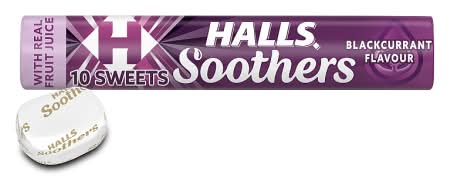 Halls Soothers Blackcurrant Juice Sweets (45g)
