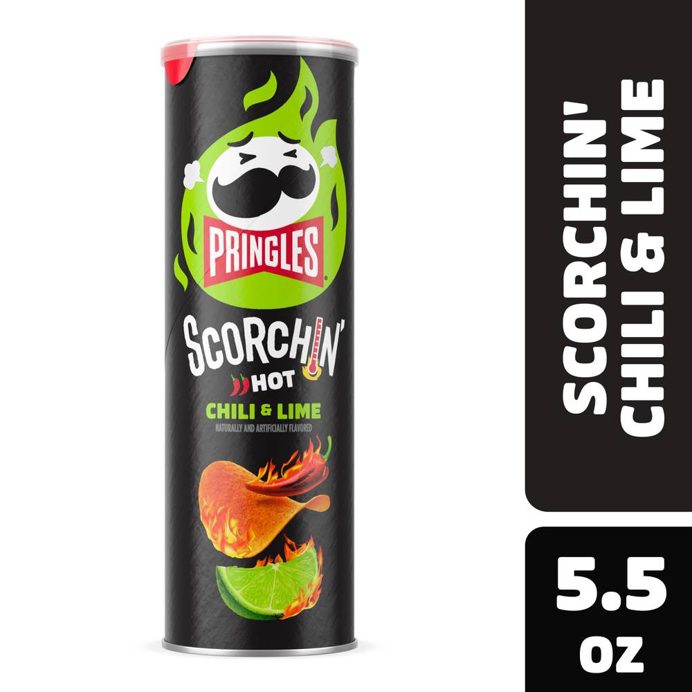 Pringles Scorchin' Chili & Lime Potato Chips