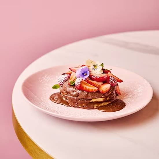 Nutella & Strawberries Pancakes