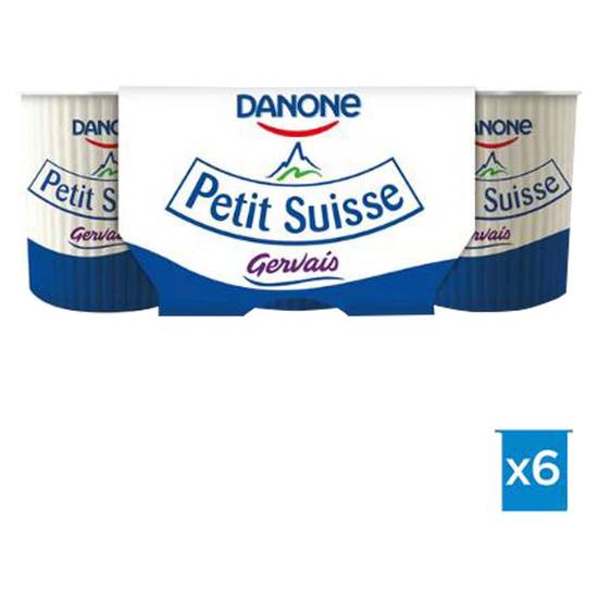 DANONE Petit Suisse Gervais 6 x 60 g