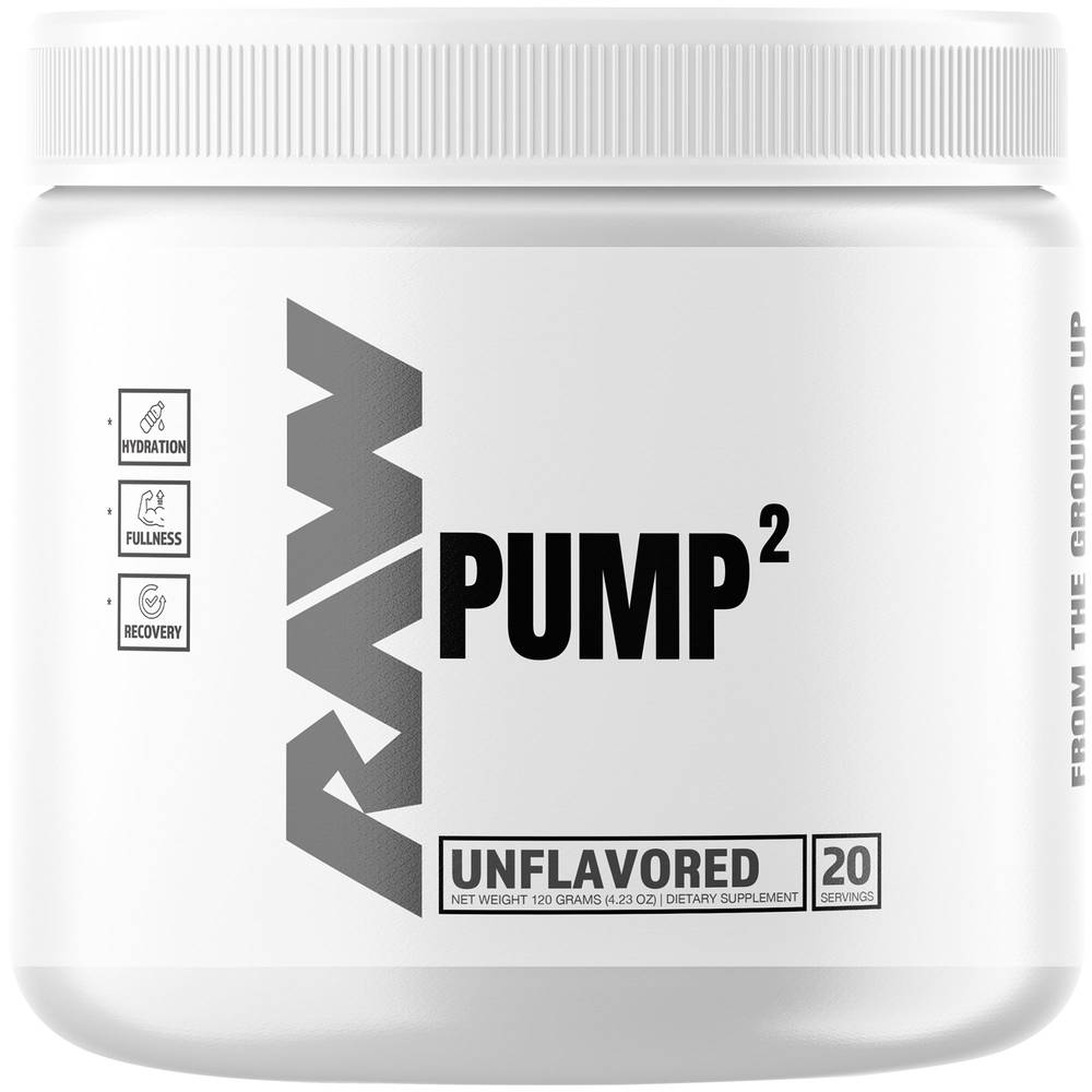 RAW Unflavored Pump2 Supplement (4.23 oz, 20 ct)
