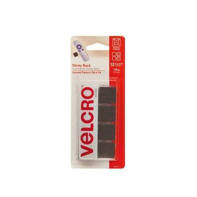 Velcro Sticky Back Squares, Black