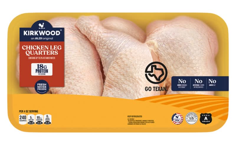Kirkwood All Natural Chicken Leg Quarters (5 lbs)