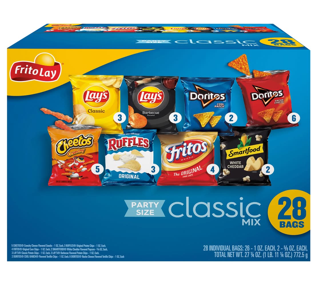 Frito-Lay Classic Mix Snacks Variety pack (27.24 oz, 28 ct)
