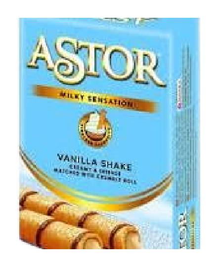 Astor Vanilla Shake, Wafer Roll Box (40g)