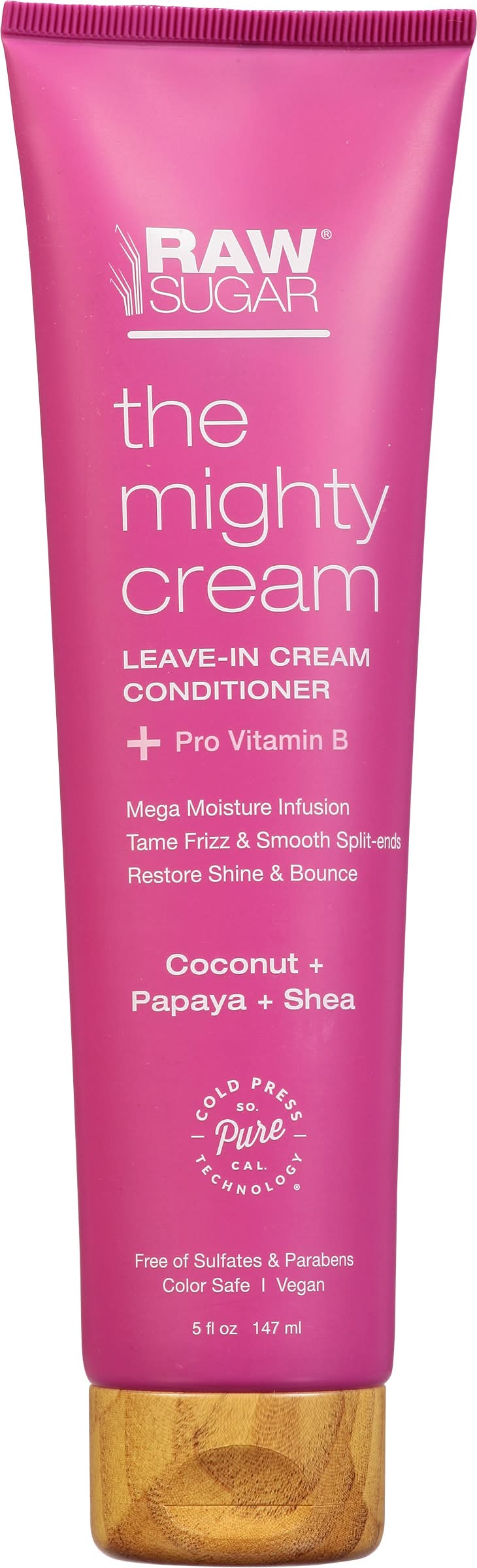 Raw Sugar The Mighty Cream Leave-In Cream Coconut + Papaya + Shea Conditioner (5 fl oz)