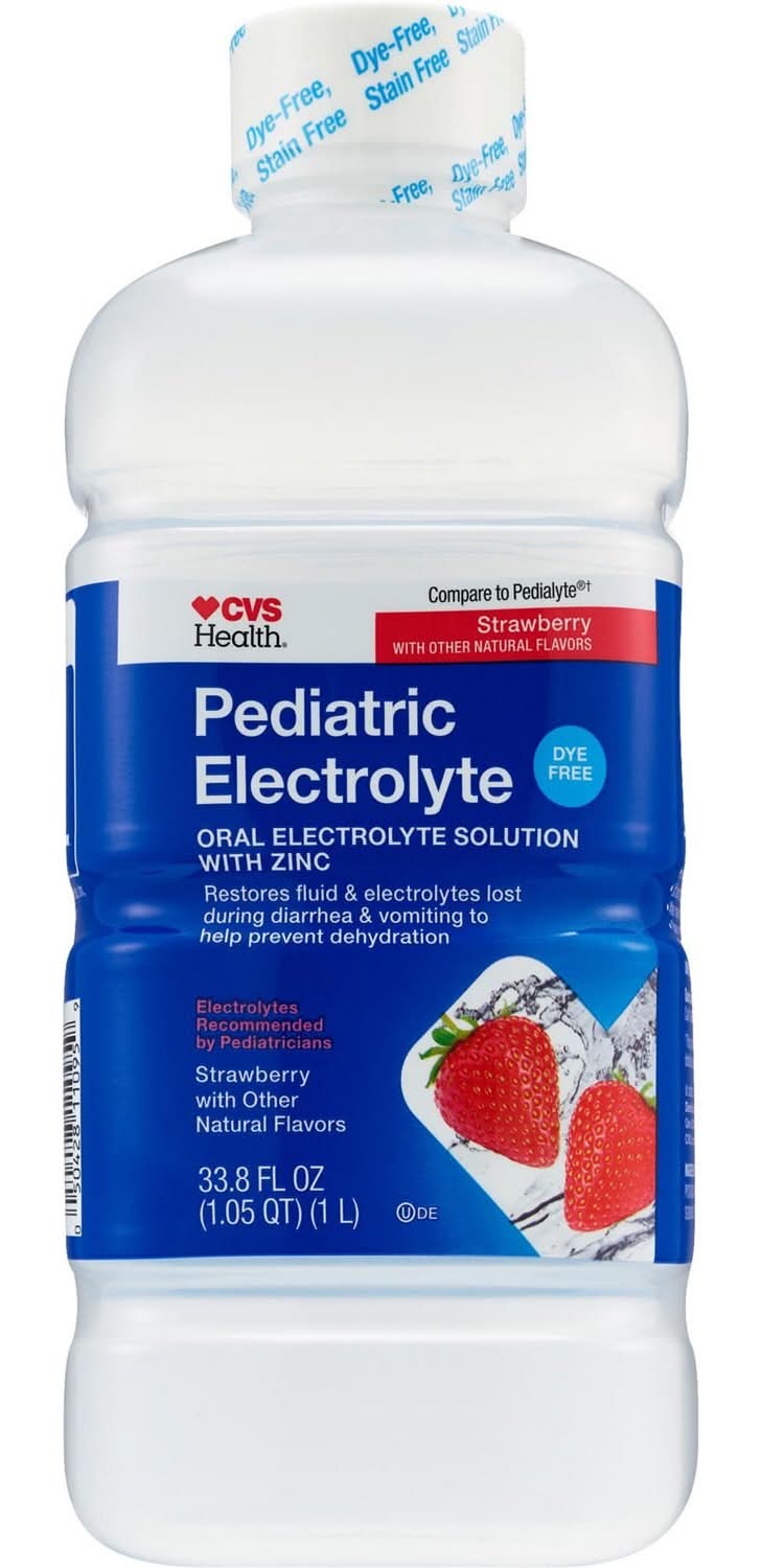 CVS Health Pediatric Electrolyte Oral Solution, Strawberry (33.8 fl oz)