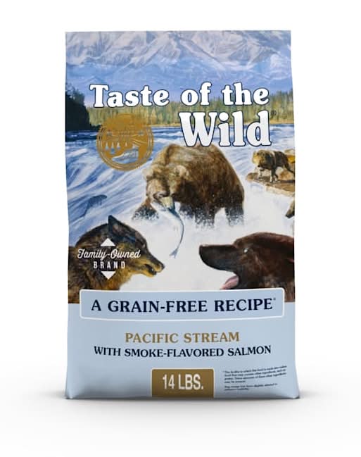 Taste of the Wild Pacific Stream Grain-Free with Smoke-Flavored Salmon Dry Dog Food, 14 lbs.