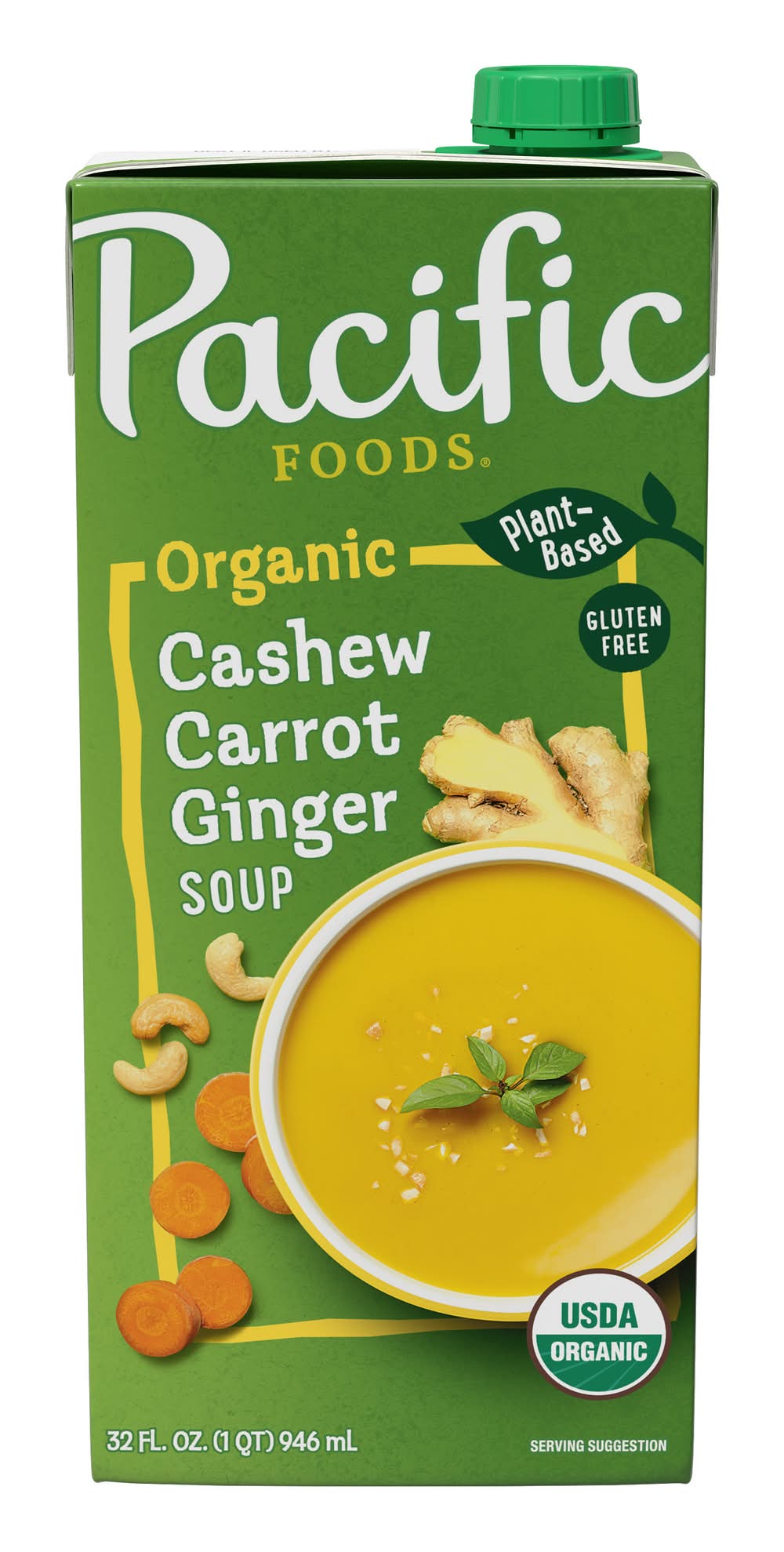 Pacific Foods Organic Cashew Carrot Ginger Soup (33.5 oz)