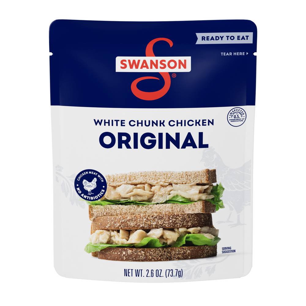 Swanson Orginal Chicken Meat With No Antibiotics, White Chunk Chicken