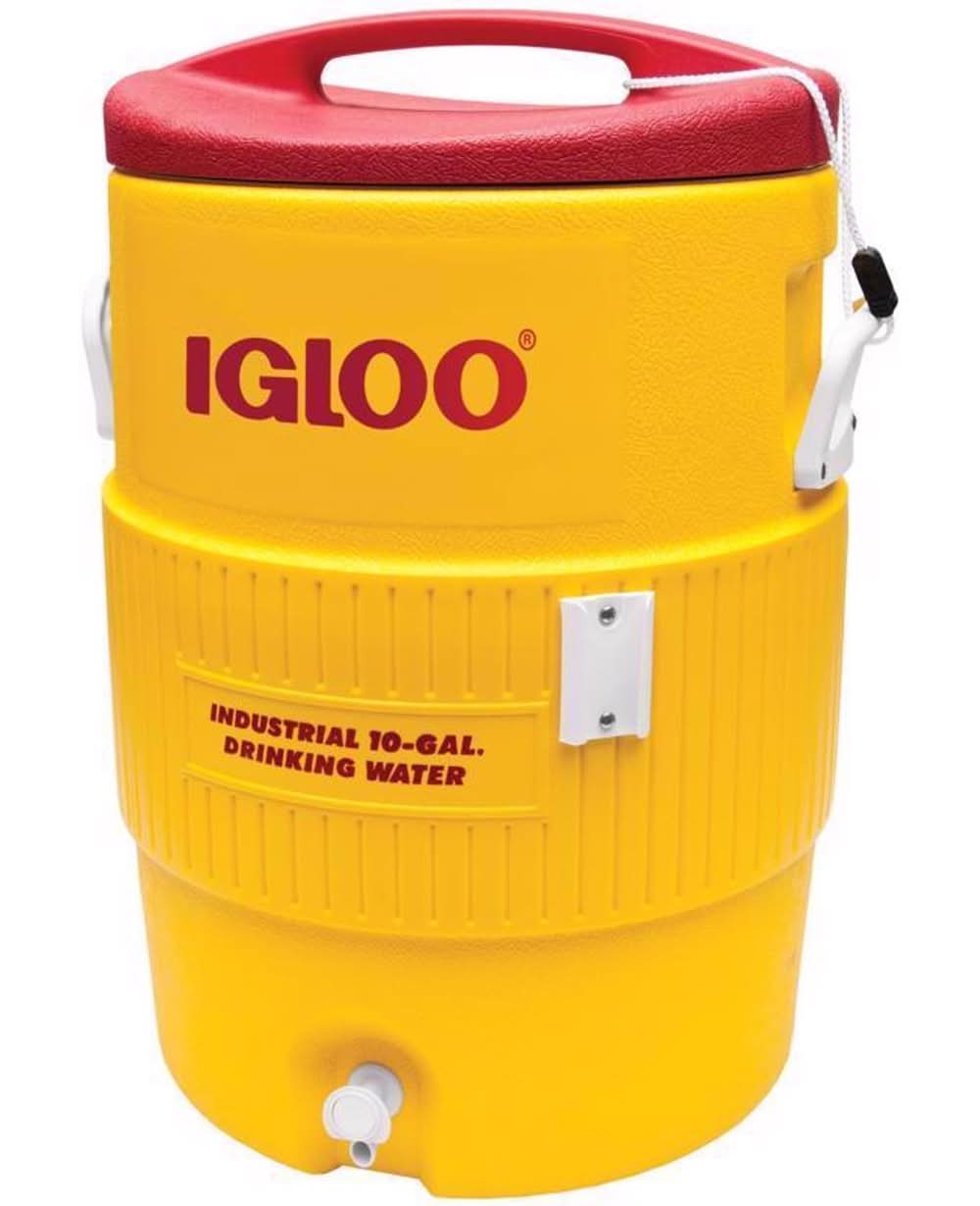 Igloo Industrial Red/Yellow 10 Gal Water Cooler