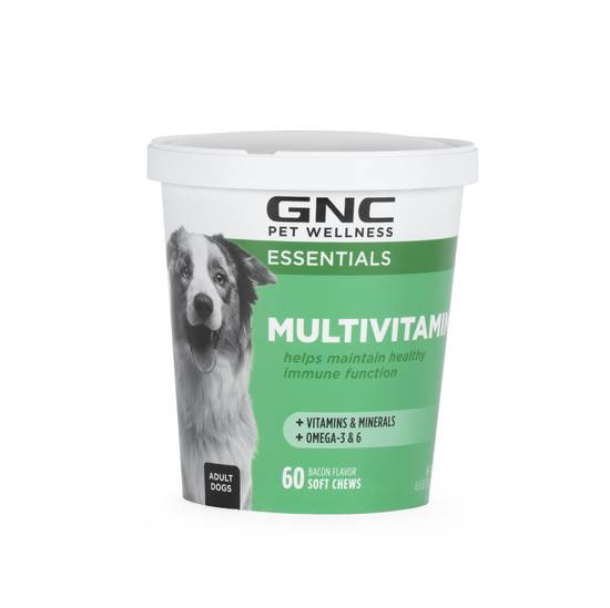 GNC Pets Multivitamin Dog Soft Chews, Bacon - 60 ct
