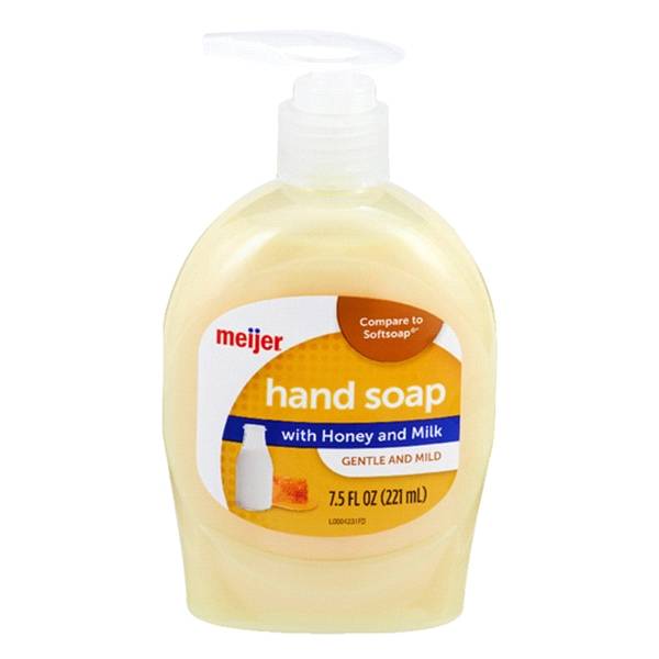 Meijer Liquid Hand Soap, Honey & Milk (7.5 oz)