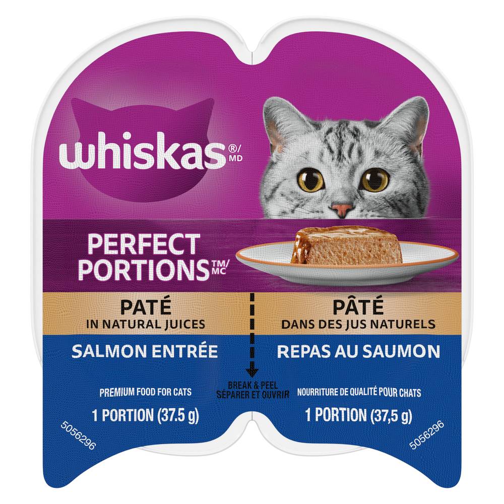 Whiskas Perfect Portions Salmon Paté Entrée (75 g)