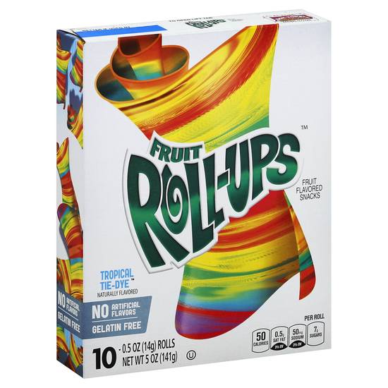 Fruit Roll-Ups Tropical Tie-Dye Fruit Snacks