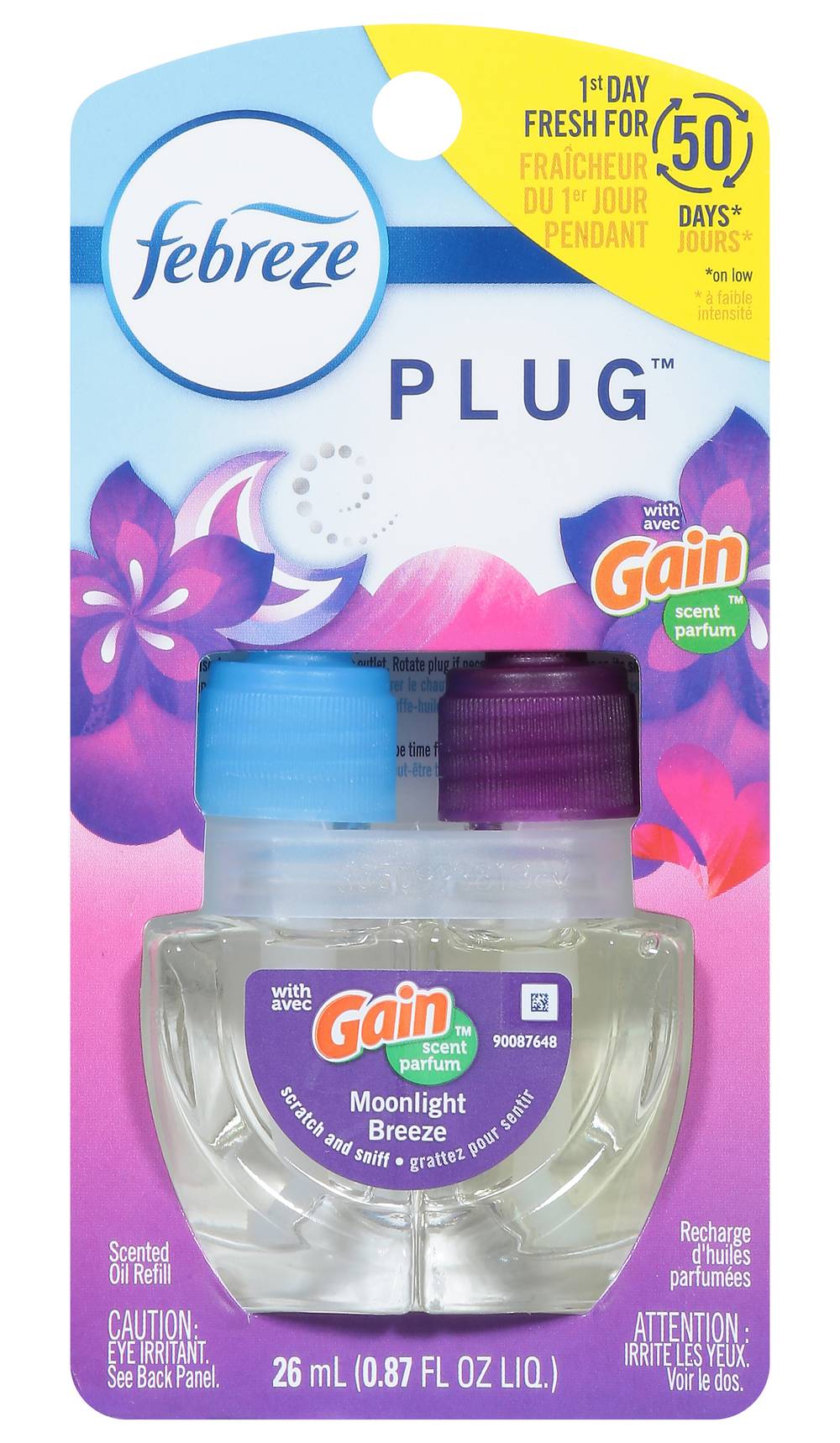 Febreze Plug Gain Moonlight Breeze Scent Air Freshener Refill (26 ml, 2 ct)