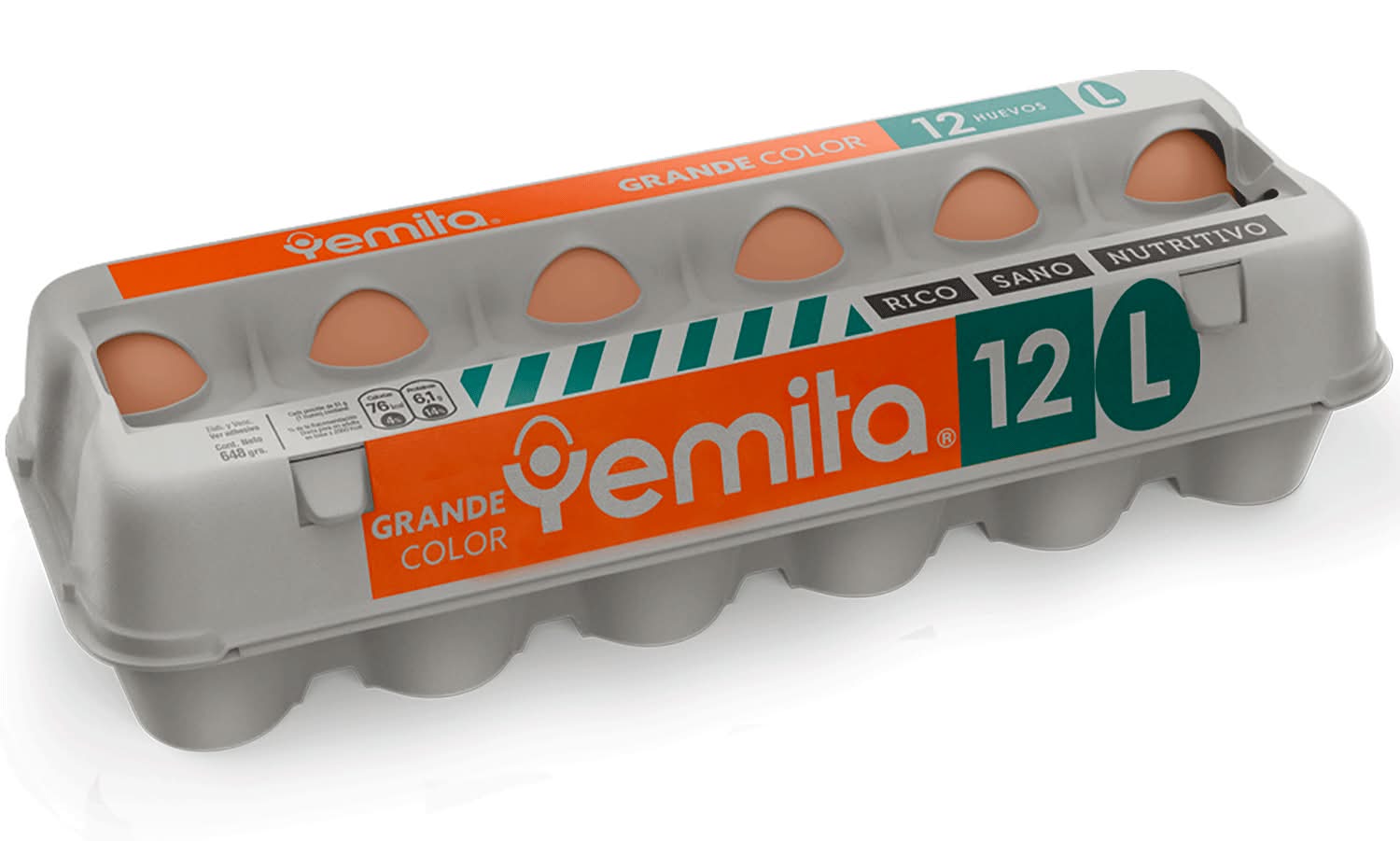 Yemita · Huevos de color - Grande (12 un)