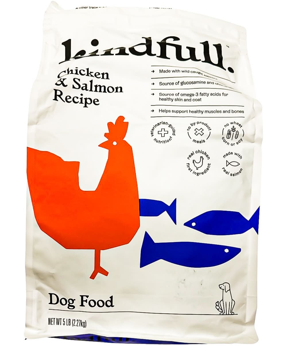 Kindfull Dry Dog Food, Chicken & Salmon (5 lbs)