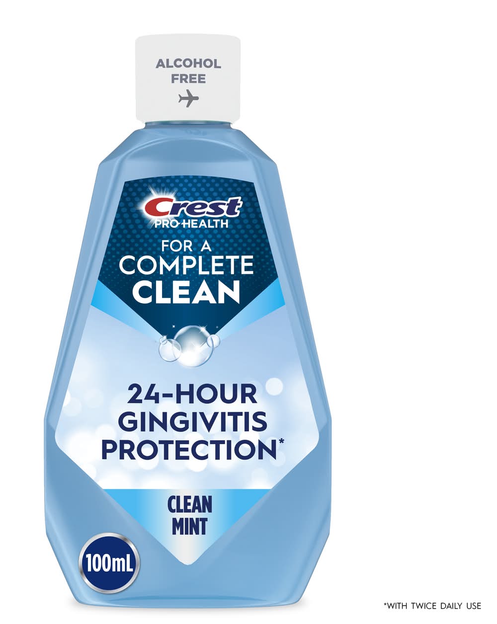 Crest Pro Health Multi Protection Oral Rinse, Clean Mint (100 ml)