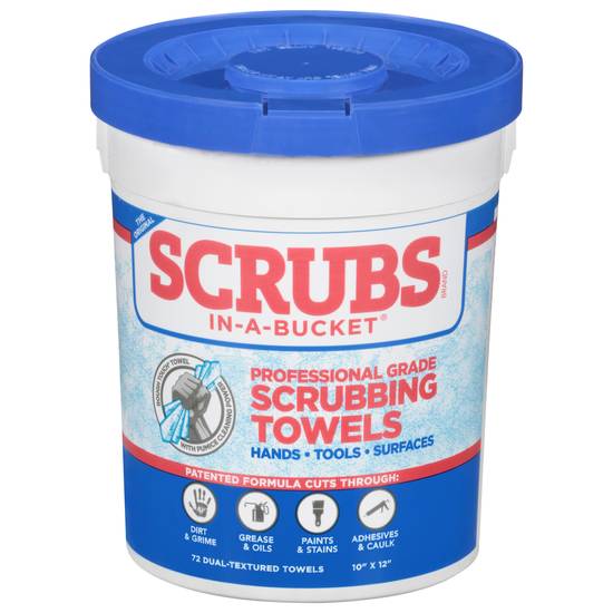 Scrubs In-A-Bucket Professional Grade Scrubbing Towels (72 ct)