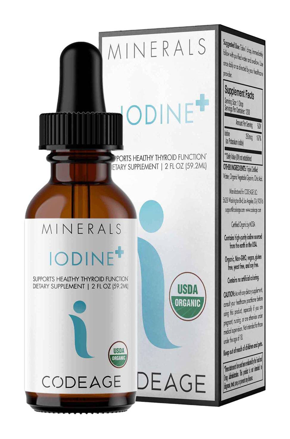 Codeage Iodine Drops USDA Certified Organic