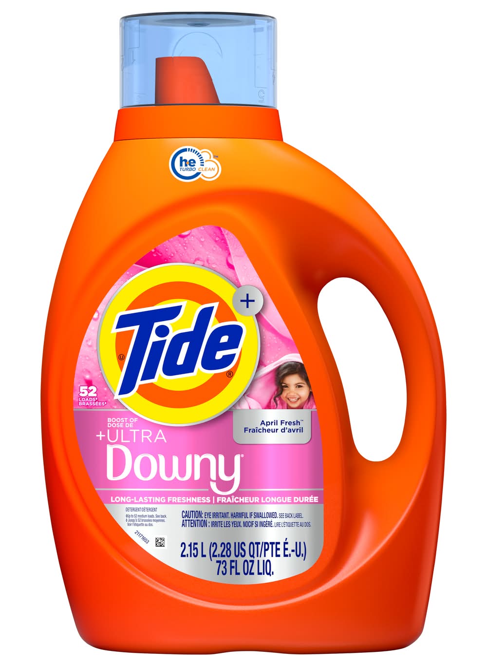 Tide Plus Ultra Downy Laundry Liquid Detergent, April Fresh (73 fl oz)