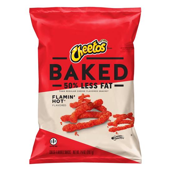 Cheetos Baked Flamin' Hot Cheese Flavored Snacks