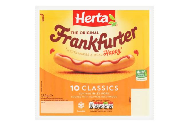 Herta 10 Frankfurter Classics 350g