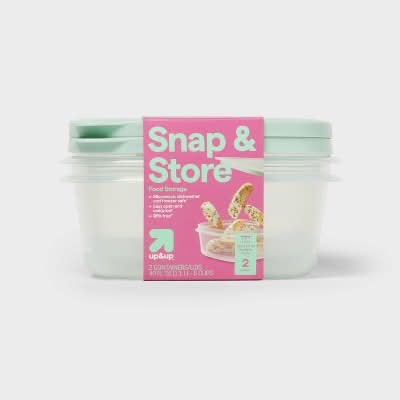 up&up Deep Square Food Storage Containers (2 ct)