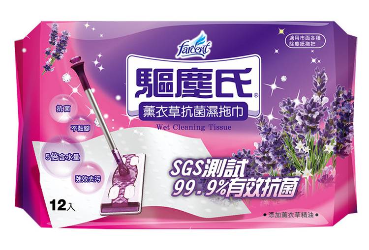 花仙子驅塵氏抗菌濕拖巾-薰衣草香#227491