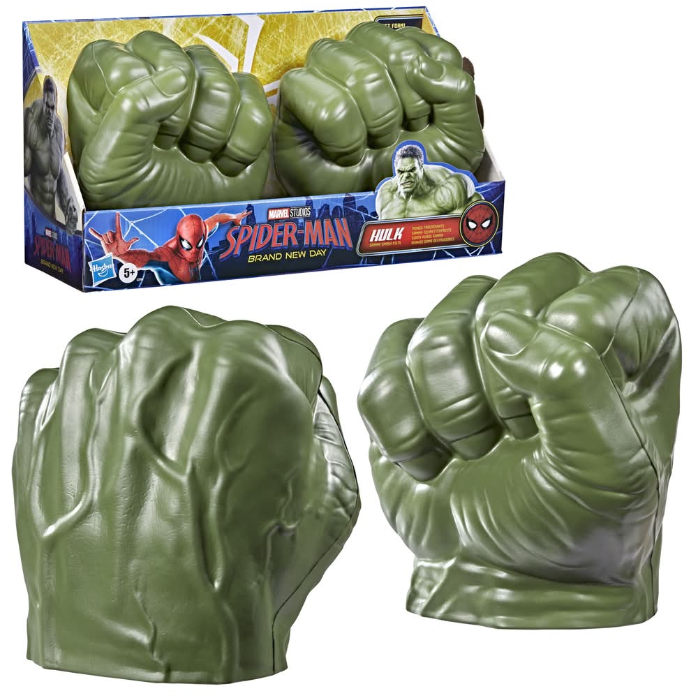 Marvel Spider-Man Hulk Gamma Smash Fists, 5+ Year, Green